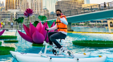 The Dubai Fountain Water Bikes